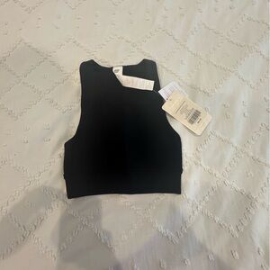 NWT Fabletics Black Long Line Sport Bra